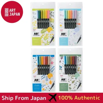 Tombow ABT Dual Brush Pen - 6 Color Set - Botanical