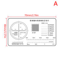 Tianjunmaoyi กล้องจุลทรรศน์ไม้บรรทัดนิ่ม,ความกว้างของเส้นสไลด์เทียบไมโครมิเตอร์เส้นผ่าศูนย์กลางของอนุภาค