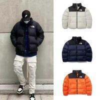 ☏№ THE NORTH FACE นักเรียนคู่1996ใหม่,ลำลองทรงหลวมอบอุ่นสำหรับผู้ชายและผู้หญิงสไตล์เดียวกันขนมปังหนาผ้าฝ้าย