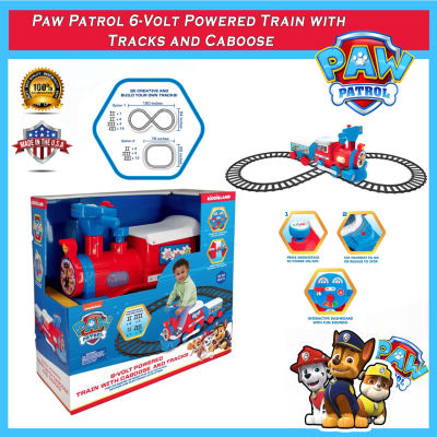 Paw Patrol 6-Volt Powered Train with Tracks and Caboose รถไฟแบตเตอรี่ มาพร้อมราง ลาย Paw Patrol ลิขสิทธิ์แท้จากอเมริกาn ราคา 5,490 บาท
