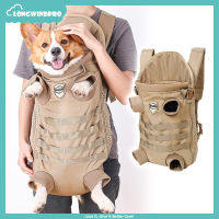 Dog Backpack Outdoor Front Adjustable Pet Carrier Legs out Easy Fit Breathable Hands Free for Traveling Hiking Camping for Small Dogs Cats