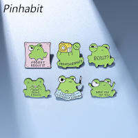 Pinhabit อุปกรณ์เสริมกระเป๋าเสื้อผ้าแฟชั่นลายกบน่ารัก