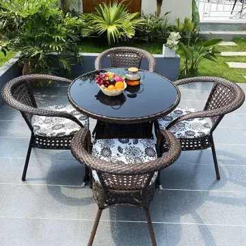 Small balcony table and chair online set