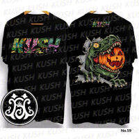 เสื้อยืด KUSH Original จัดส่งจากประเทศไทย เสื้อผ้าเทศกาล เหมาะสำหรับผู้ชายและผู้หญิง เสื้อคาร์นิวัล เสื้อยืดฟักทอง Crazy party Happy Halloween พร้อมส่ง