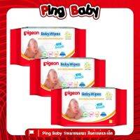 ??โปรสุดเดือด ( แพ็ค 3 ห่อ ) ทิชชู่ เปียก Pigeon BABY WIPES EXTRA SOFT ราคาถูก?? ทิชชู่ ทิชชู่เปียก  ทิชชุ่เปียกเด็ก  ทิชชุ่แอลกอฮอล์ ทิชชุ่เปียกเด็ก กระดาษเปียก