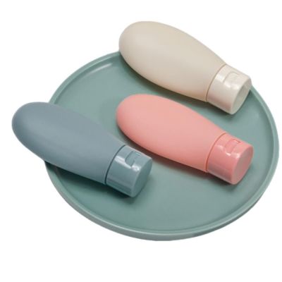 New Nordic Style Suede PE Tubes Cosmetic Squeeze Bottles Shampoo Lotion Travel Storage Bottle Set