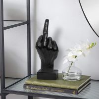 Personalized Middle Finger Statue Ornament Home Desk Decoration Accessories Desktop Gesture Figurine Sculpture Living Room Decor
