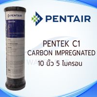 ไส้กรองน้ำดื่ม Carbon Impregnated Cellulose PENTAIR C1 ขนาด 10 นิ้ว 5 ไมครอน