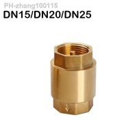 1pc DN15/DN20/DN25 Brass Female Thread In-Line Spring Check Valve One Way Non-Return For Water Control