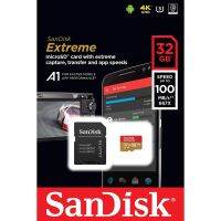 (พร้อมส่ง) Sandisk Micro SD Extreme 32GB Class10 ความเร็ว 100 MB/s เมมโมรี่การ์ด การ์ดไมโครเอสดี รุ่น SDSQXAF_032G_GN6AA by MP2002