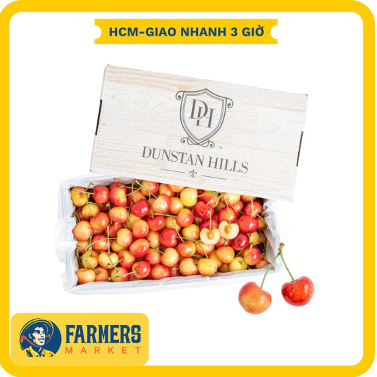 Cherry vàng mỹ size 9 250g - mọng nước, trái chín đậm vị - ảnh sản phẩm 4