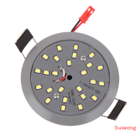 Suiweng โคมไฟดาวน์ไลท์ LED หลอดสปอตไลท์ LED ขวดน้ำเดินทาง5W 220V แบบบูรณาการเพดานสองชั้น LED หลอดไฟข้าวโพด