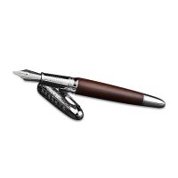 Hongdian 6016 Retro Natural Wood Fountain Pen Beautiful Oracle Cap EF/F Nib Brown Wooden Office Business Writing Gift Pens  Pens