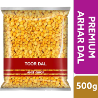 Arhar Dal -Toor Dal (Pigeon Pea )Premium Gujarat ตัวร์ดาล 500g.