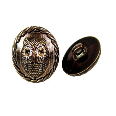 10Pcs 1 quot; Antigold Owl Button Round Plastic Buttons For Kids Sewing Clothing Craft Home Accessories Apparel 2.5cm Dia