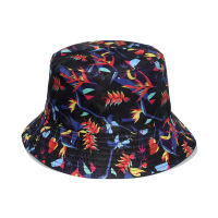 Fishing Sun Summer Bush Cap Sun Holiday Beach Cap Foldable Patch Cap Canvas Fisherman Cap Floral Bucket Hats