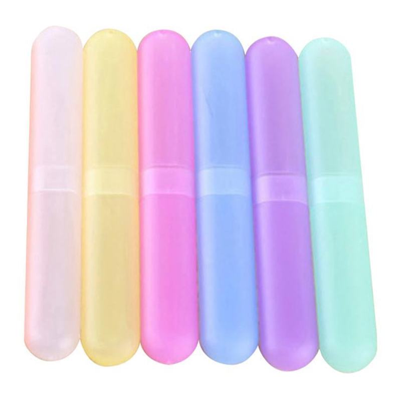 Toothbrush Head Cover With Gifts UCEC Colored Plastic Toothbrush Case Holder 