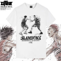 เสื้อยืดแขนสั้นผู้ชายอะนิเมะ Rukawa Kaede Hanamichi Sakuragi