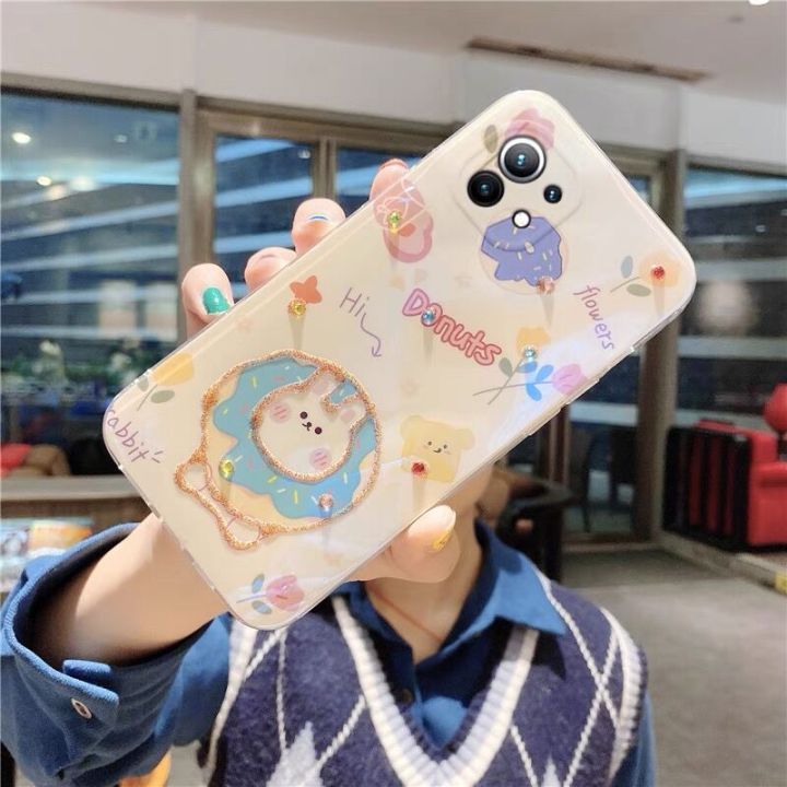 ready-2021-new-case-xiaomi-mi-11-lite-mi-10t-pro-5g-เคส-case-blu-ray-luxury-rhinestone-bling-glitter-cute-cartoon-cat-and-rabbit-soft-back-cover-เคสศัพท