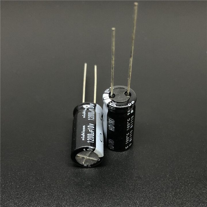 5pcs-50pcs-1200uf-10v-nichicon-hd-series-10x20mm-extremely-low-impedance-10v1200uf-aluminum-electrolytic-capacitor