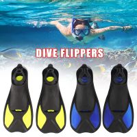 Flippers Fins Short Floating Training Swimming Adults Kids Travel Fins for Diving Snorkeling Watersports Tool Silicone Scuba