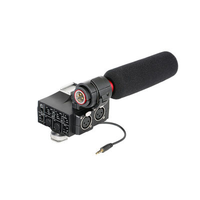 Saramonic ไมโครโฟนและมิกเซอร์ MixMic ติดหัวกล้อง 2-CH หัว XLR 3-pin พร้อม Saramonic ไมโครโฟน Shotgun SR-NV5