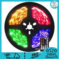 {ItalyNest shop}แถบไฟ Led 5M 300Led 3528 Smd 5M Rgb,แผงควบคุมระยะไกล Ir 24คีย์ไม่กันน้ำ