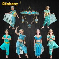 ☇ Jasmine Aladdin Costume Girl Jasmine Costume Aladdin Children - Princess Dress Girl - Aliexpress