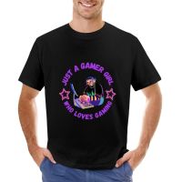 Hanya Gamer Gadis Yang Mencinkucing | Gamer Kucing Kaus Sublim Kaus Anime Pakaian Pria T Shirt Grafis S-4XL-5XL-6XL