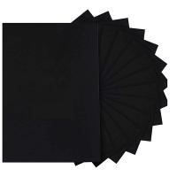 50 Sheets Black Self Adhesive Black Cardstock 250Gsm Thick Paper for Cards Making,for Invitations, Stationery Printing