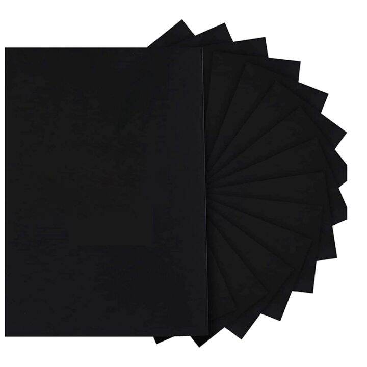 50 Sheets Black Self Adhesive Black Cardstock Cardstock 250Gsm Thick ...