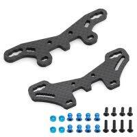 Carbon Fiber Front and Rear Shock Tower Plate for Tamiya TT02S TT02SR TT-02 Type-S TT-02 Type-SR 1/10 RC Car Upgrade Parts Electrical Connectors