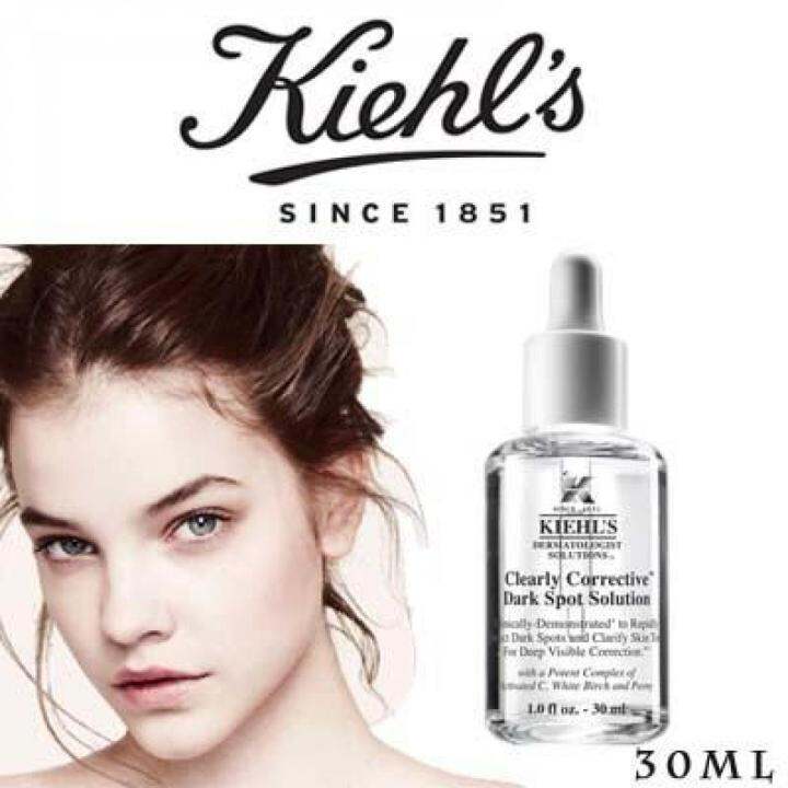 เซรั่มหน้าใส-kiehl-s-clearly-corrective-dark-spot-solution-50ml-เซรั่มบำรุงผิว-ลดเลือนจุดด่างดำ-ช่วยผลัดเซลล์ผิวเก่า-ปรับผิวสีผิวให้เสมอ-สินค้าพร้อมส่ง