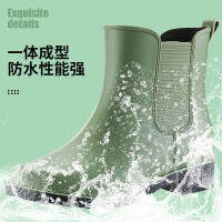 Womens Waterproof Non-slip Short Rain Boots Fashion All-match Water Boots