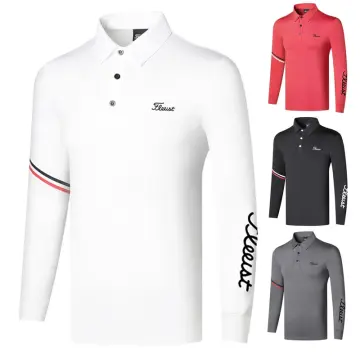 Pgm Men's Long Sleeve Golf Shirts Casual Sports T-Shirt