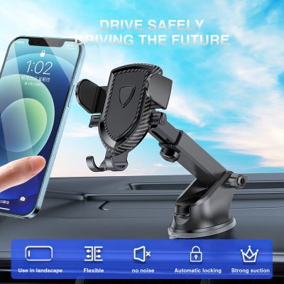 Sucker Car Phone Holder Mount for iPhone 7 8 10 11 12 13 Pro Max Xiaomi Huawei Samsung GPS Support Universal Car Phone Bracket
