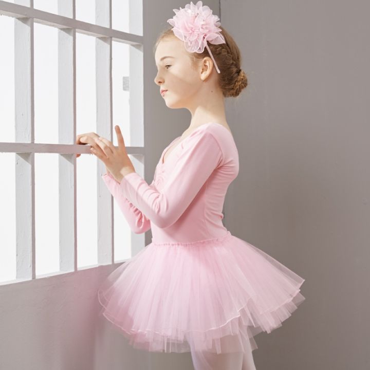 long-sleeve-dance-dress-for-girls-cotton-ballet-dancewear-with-tulletoddler-ballet-dress-kids-tutu-dress-kids-dance-skirts