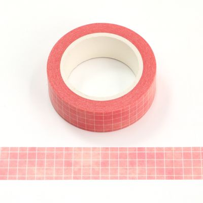 【CW】 NEW 1PC Pink Washi Tape Scrapbooking Planner Adhesive Masking Stationery