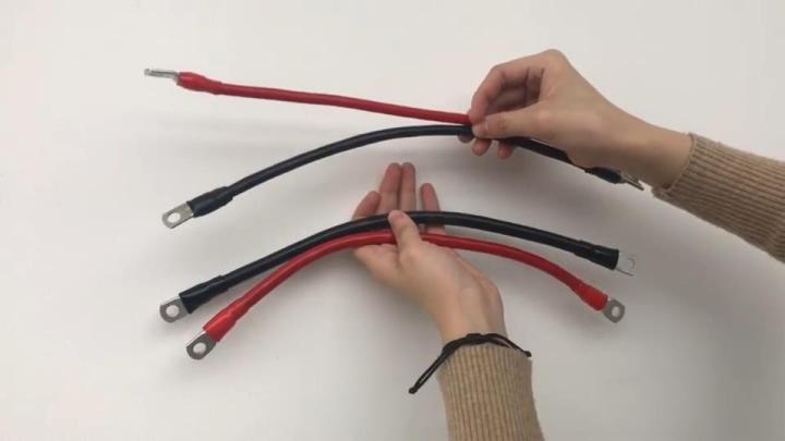 PVC Insulated Risin Cable Red Black Pure Copper Battery Inverter Cables  Battery Cable