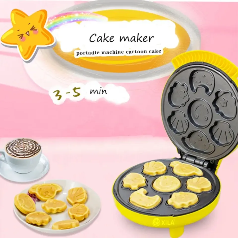 Animal Waffle Maker - Kids and Mini Pancake with 7 Fun