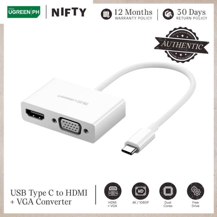 UGREEN USB Type C to HDMI VGA Converter Lazada PH