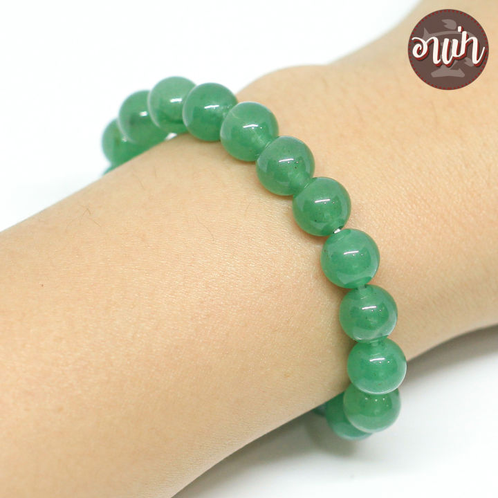 อาเป่า-หินอเวนเจอรีน-อะเวนจูรีน-green-aventurine-ขนาด-8-มิล-คัดหิน-เสริมโชคลาภจากการเสี่ยงดวง-การแข่งขัน-และการออกเดทกับคนรัก-กำไลหินสี