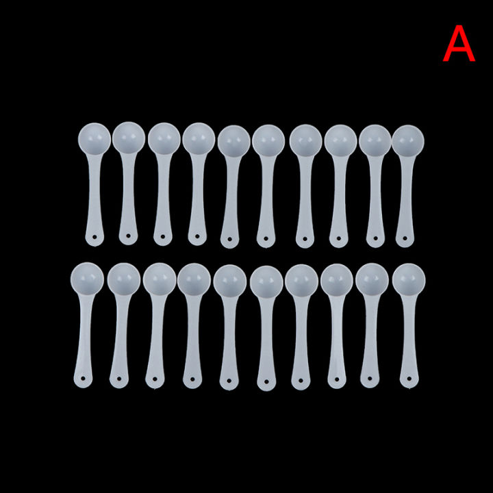 【Greenwind】 20PCS 1g Plastic 1 Gram Scoops Spoons For Food Milk Medcine ...