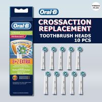 Oral-B Braun Crossaction EB50 Replacement Rechargeable Toothbrush Heads(10 Count)