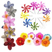 【YF】✎₪  1pcs Artificial Flowers Wedding Decoration Hawaii Favor Hair Teachers Day