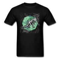 T. Rex Fossil Ice Ages Dinosaur T-shirt For Men Stylish Summer Skeleton Tops Cotton T Shirt Cartoon Retro Rock Tshirt  BD9Q