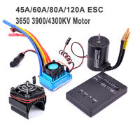 3650 3100kv 80A 3900kv 4300kv 5200kv มอเตอร์ไร้แปรง2300kv 120A Brushless ESC สำหรับ1:10 110 RC รถ