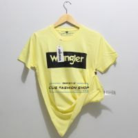 เสื้อยืด Wrangler ผู้ชาย/ผู้หญิง ผ้าคอตตอน 30s นำเข้า ฟรีถุงกระดาษ