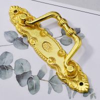 105*35mm Retro European Alloy Handle Furniture Wardrobe Cabinet Door Small Handle For Cabinets Dresser Drawers Bookshelves Doors Door Hardware