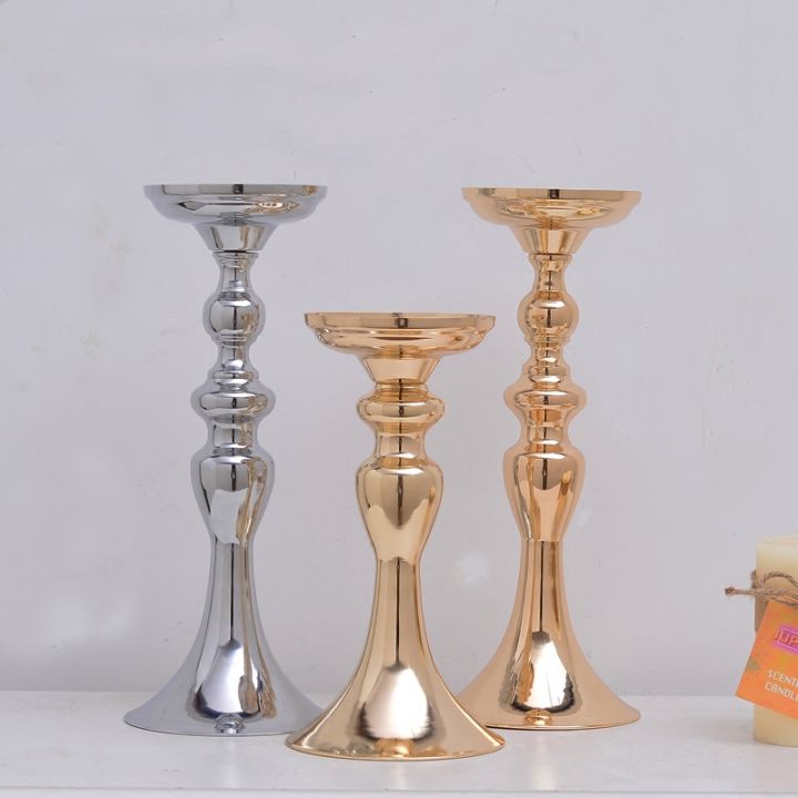 goldsilver-metal-candle-holder-21cm8-stand-flowers-vase-candlestick-as-road-lead-candelabra-centre-pieces-wedding-decoration